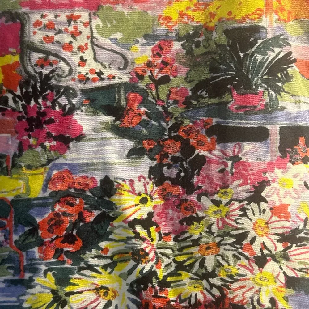 Talbots floral garden lined skirt size 4 officewear business casual vacation